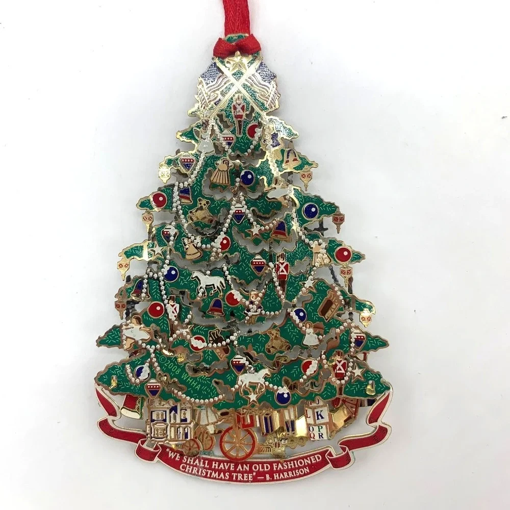 White House Historical Association Christmas Ornament 2008 Benjamin Harrison